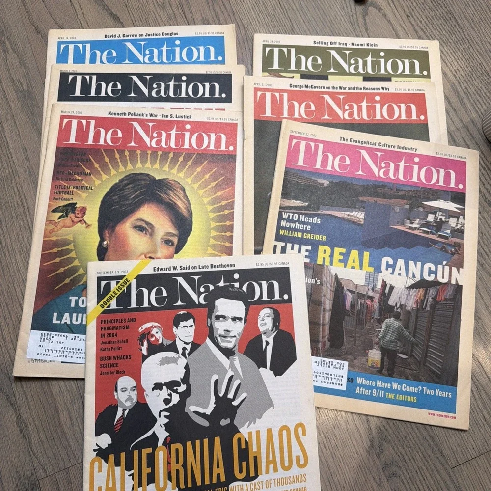 The Nation Magazine‎ Lot Of 7 2003